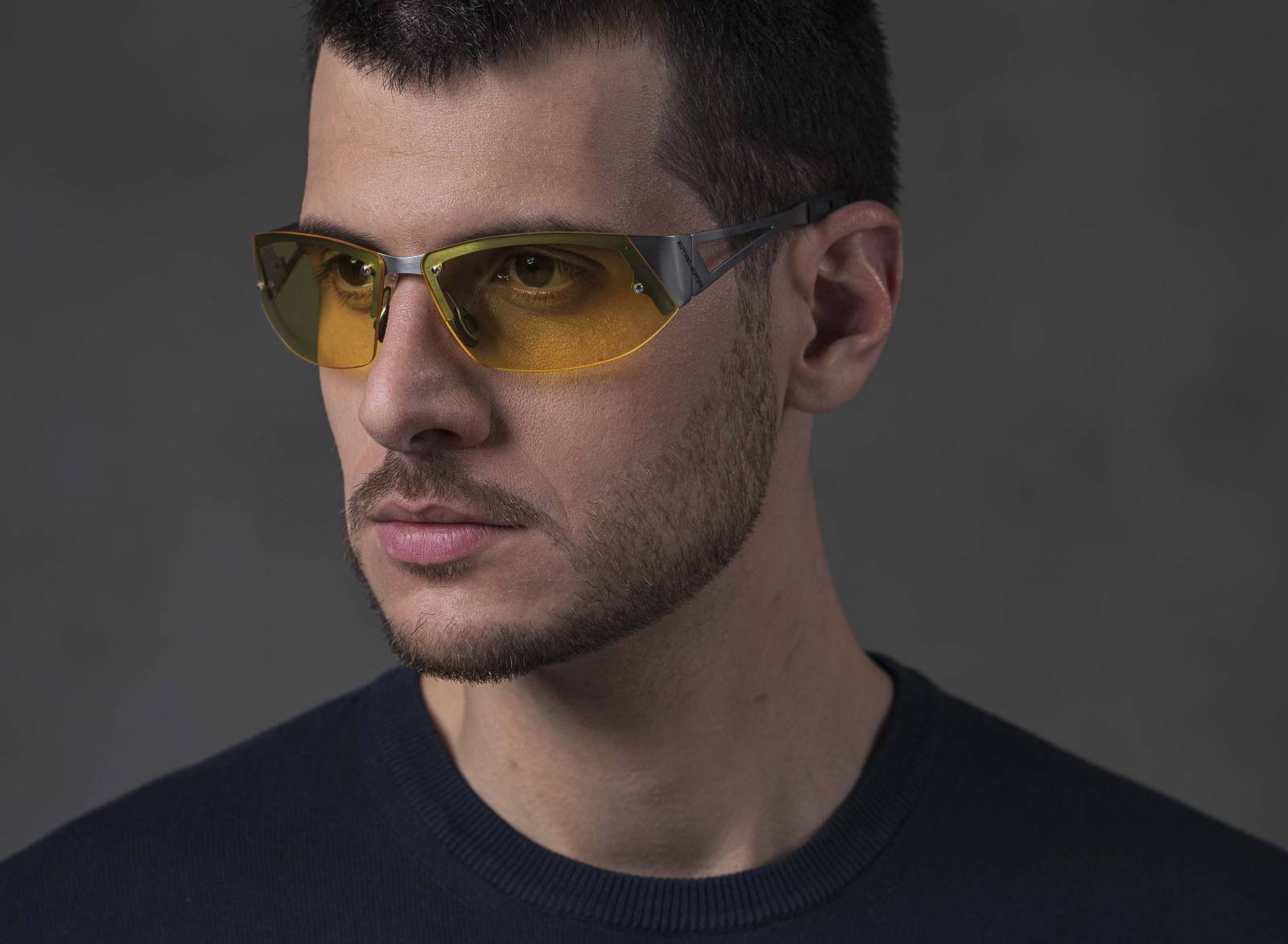 Glasses with yellow lenses