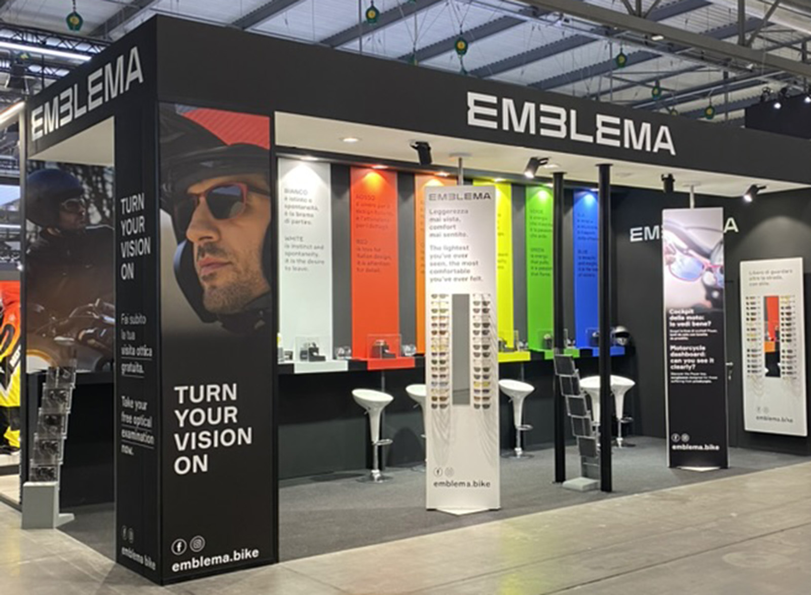 Emblema presenta il nuovo stand al Motor Bike Expo 2024