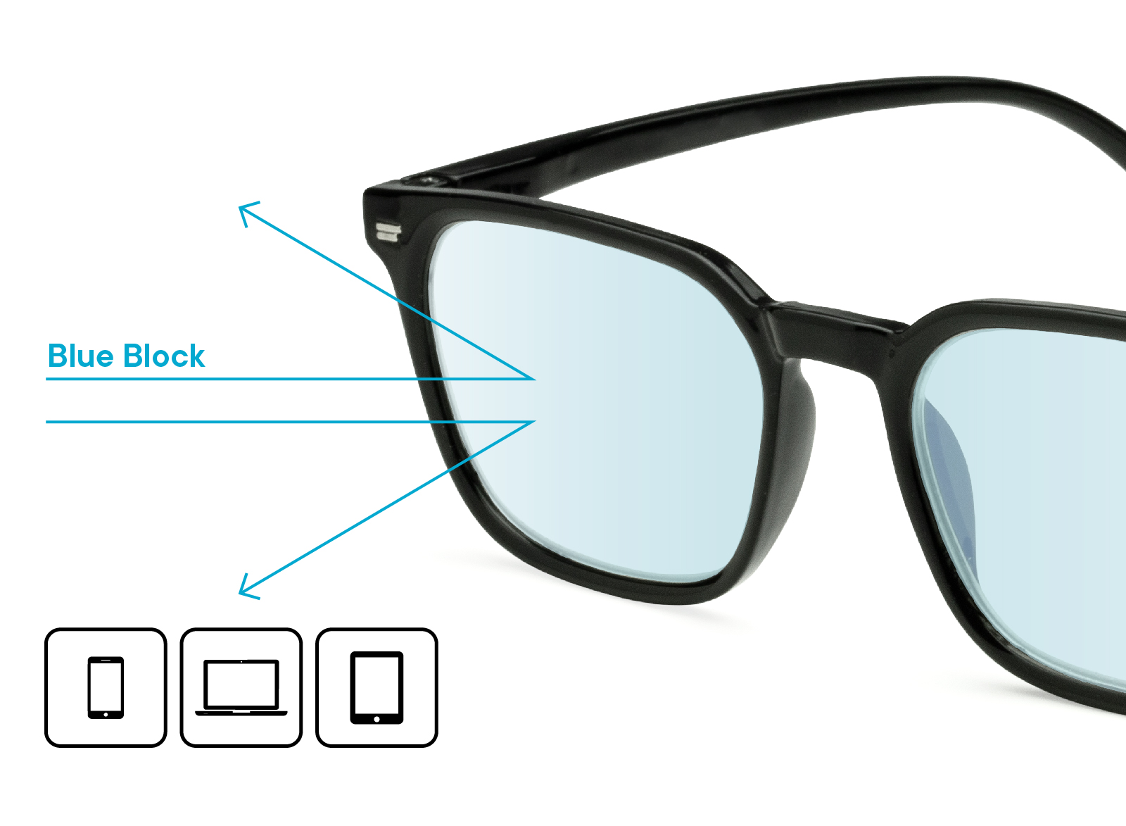 UTR0217 Nero, Occhiali da lettura con filtro per Luce Blu Utilissimi