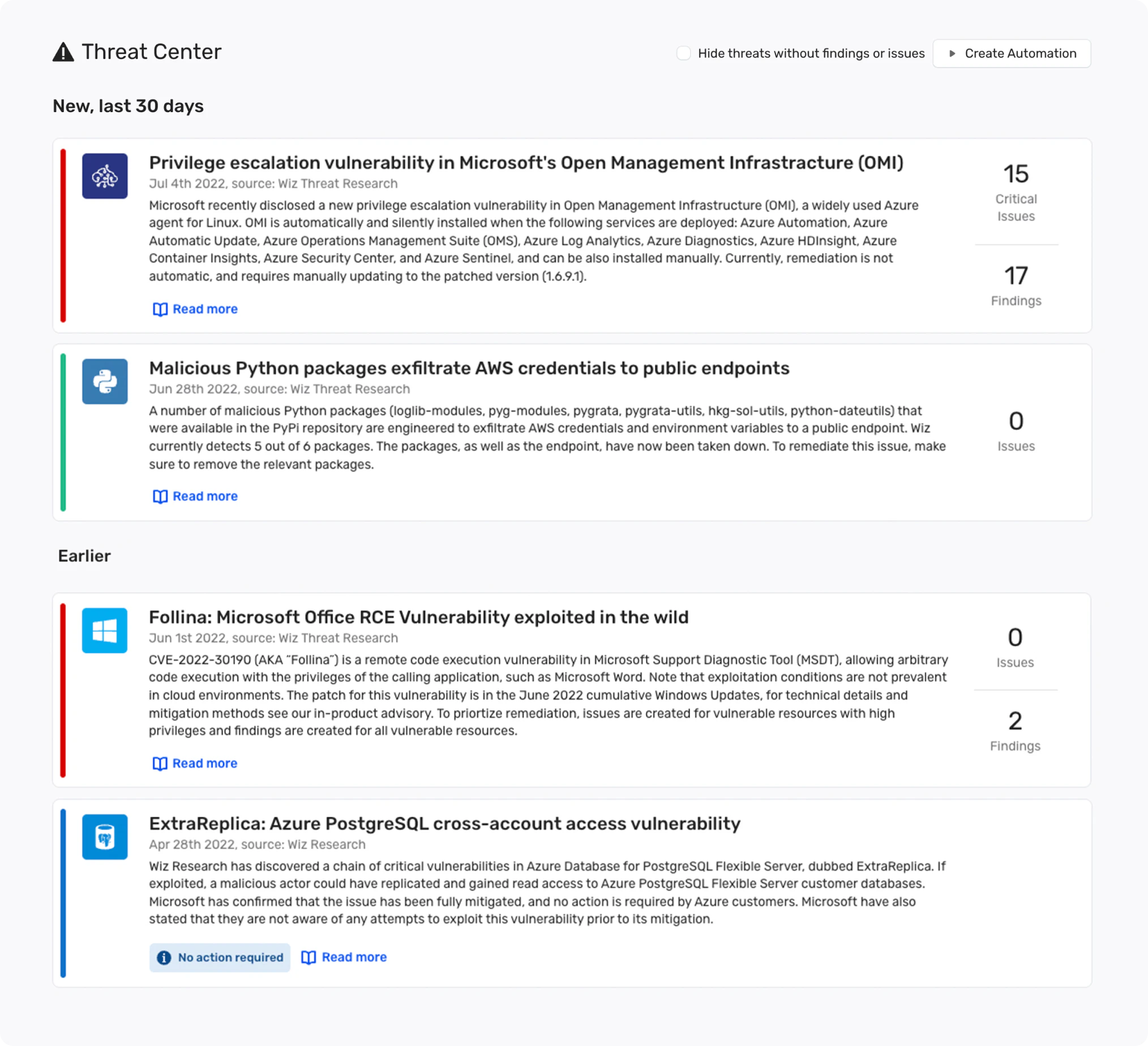 Enhance Security Through Effective Risk Reduction interface screenshot