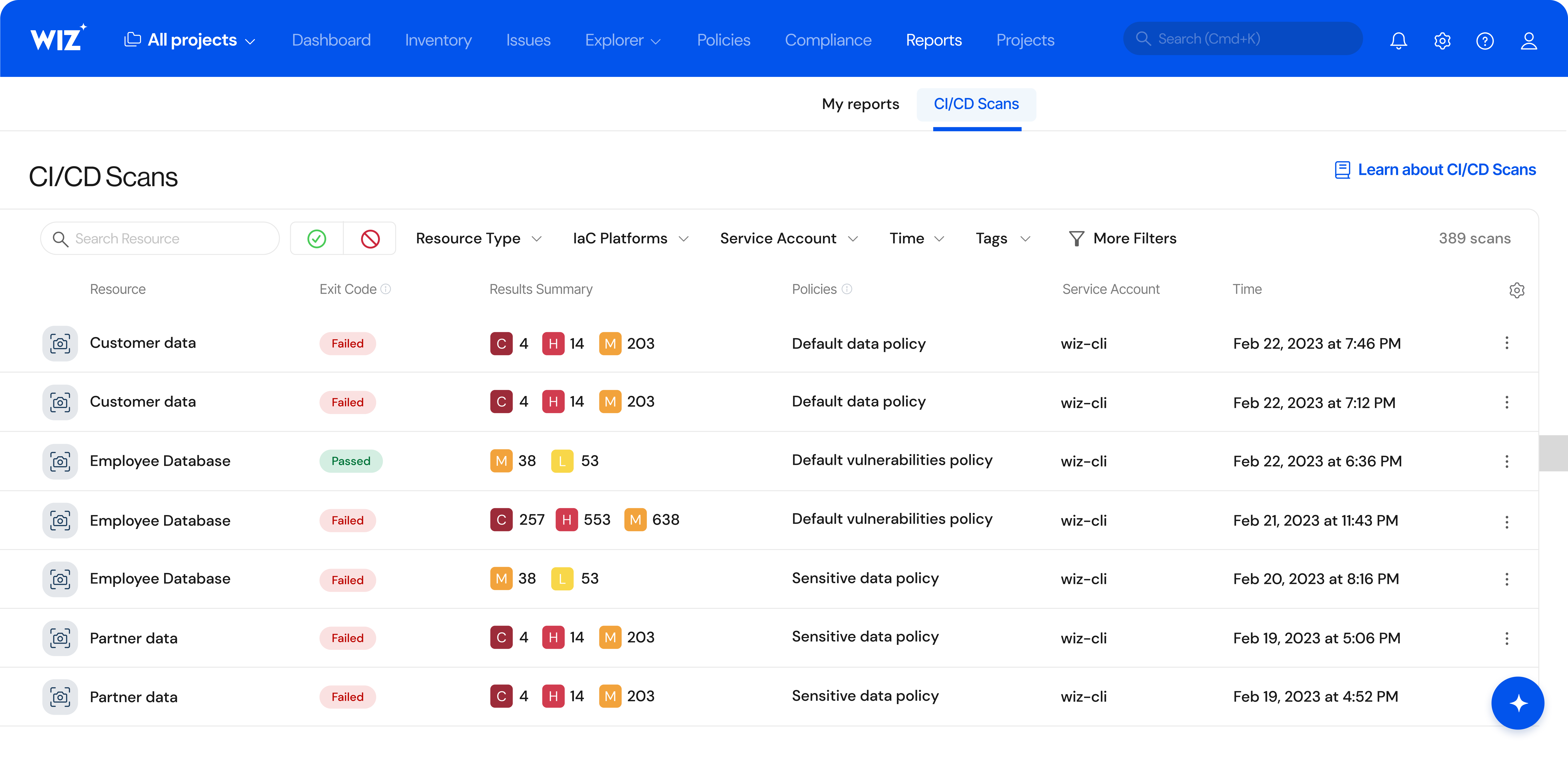 Inbox user interface