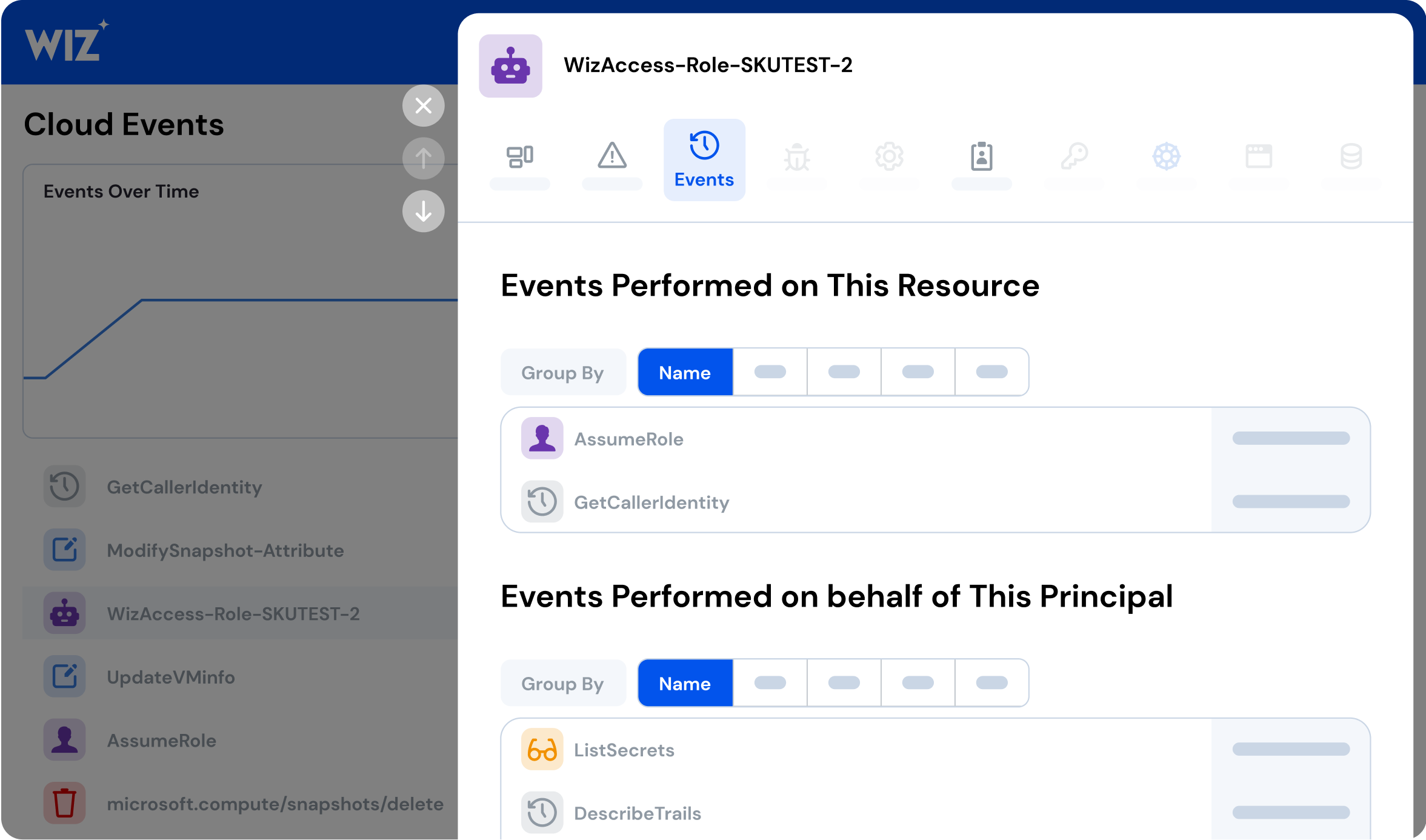 Threat Hunting interface screenshot