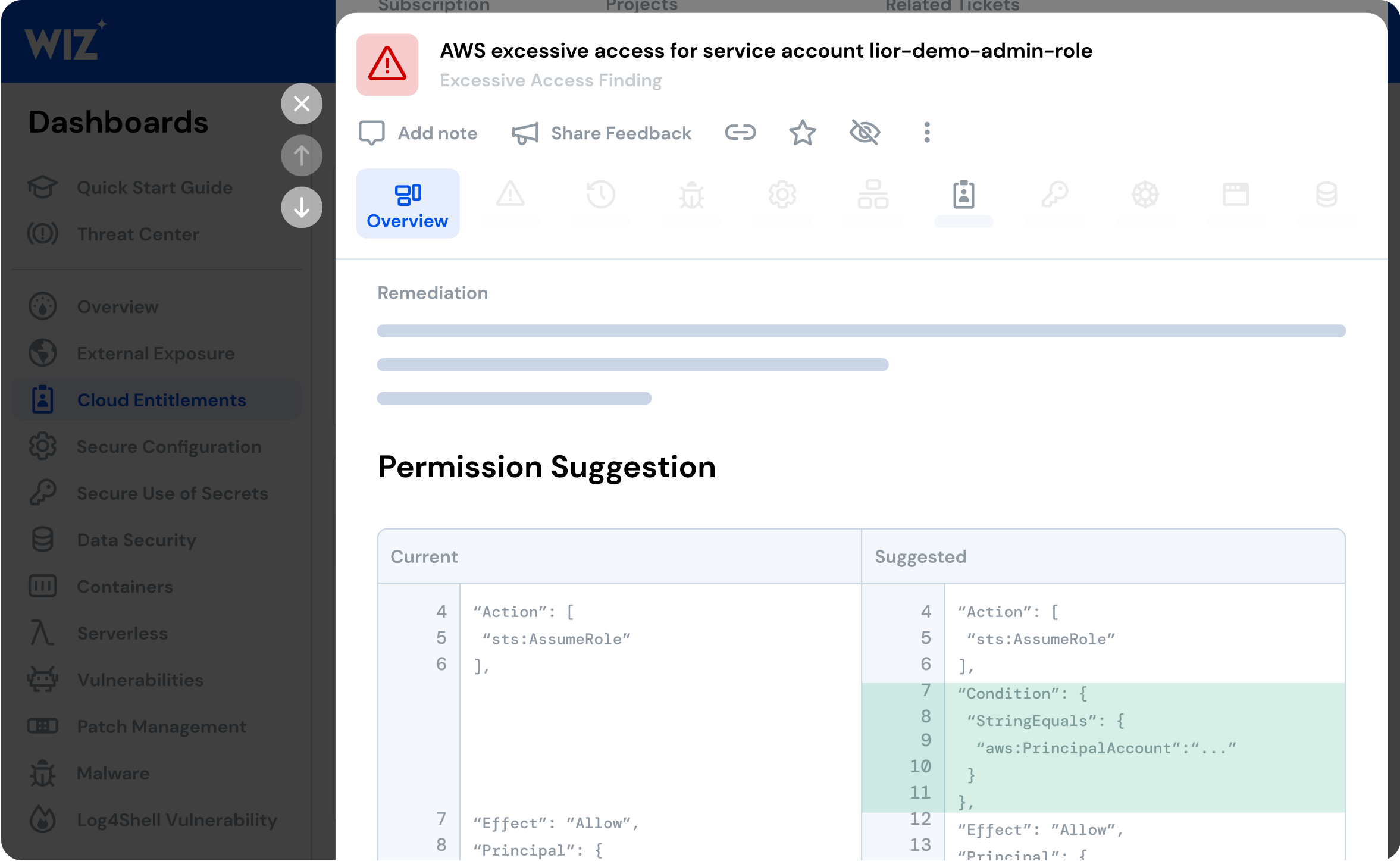 Enforce Least Privilege Across Your Clouds interface screenshot