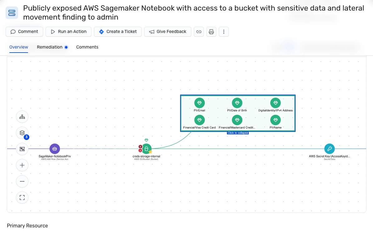 Segurança de dados para IA interface screenshot