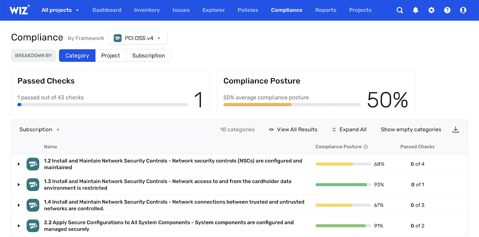 Maintain a Strong Security Posture at Scale interface screenshot