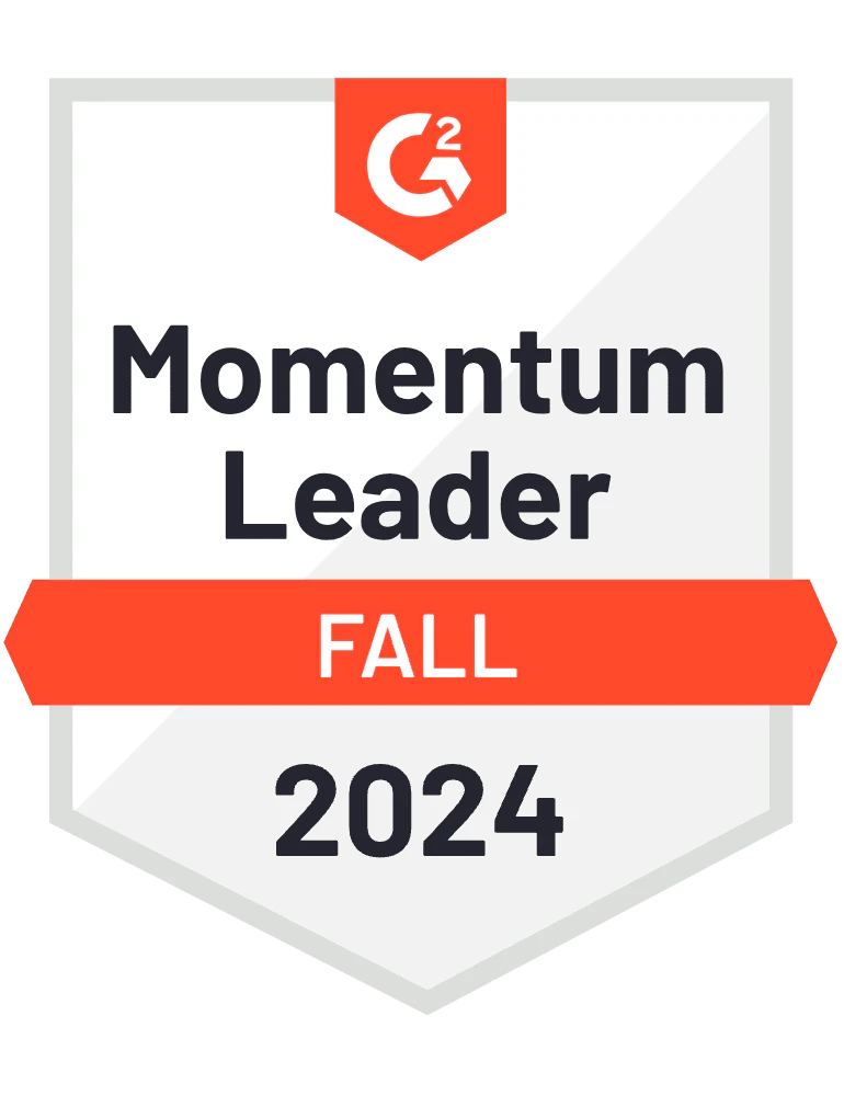 G2 Badge Momentum Leader Fall 2024