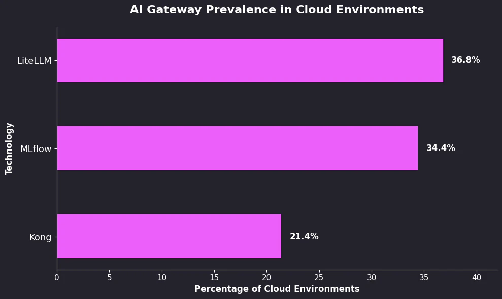 
Percentage of cloud environments (Source : Wiz).