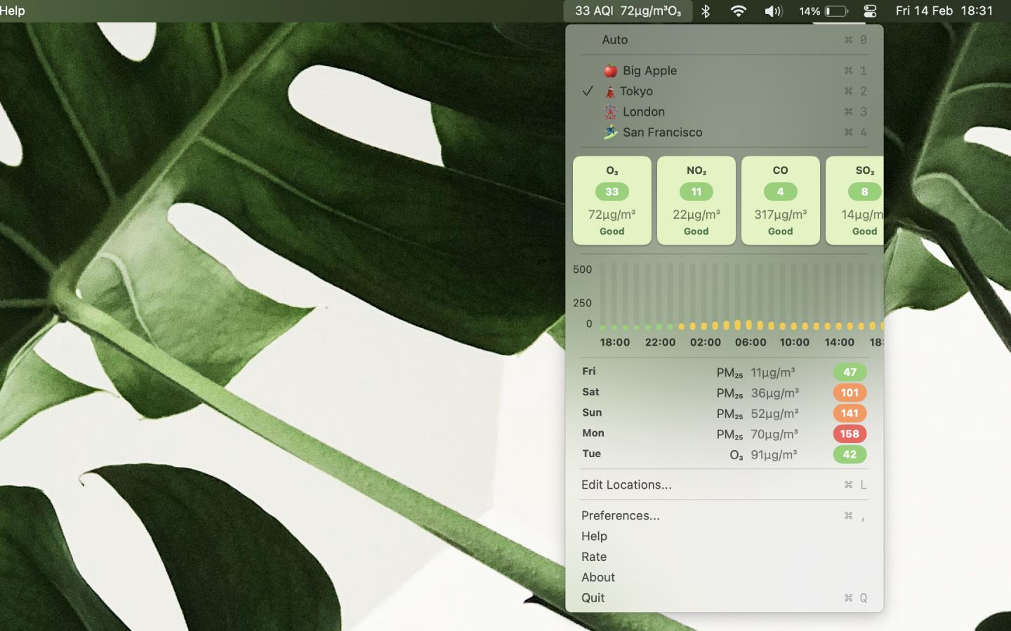 Neat Air App Mac Menu