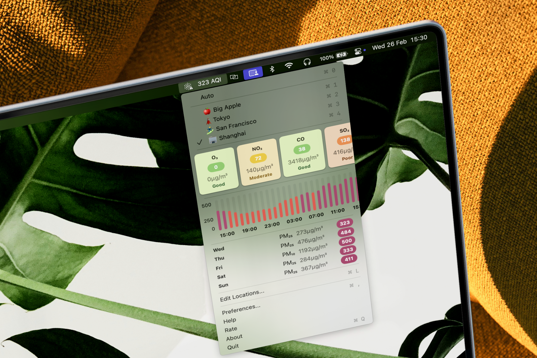Neat Air App Mac Menu