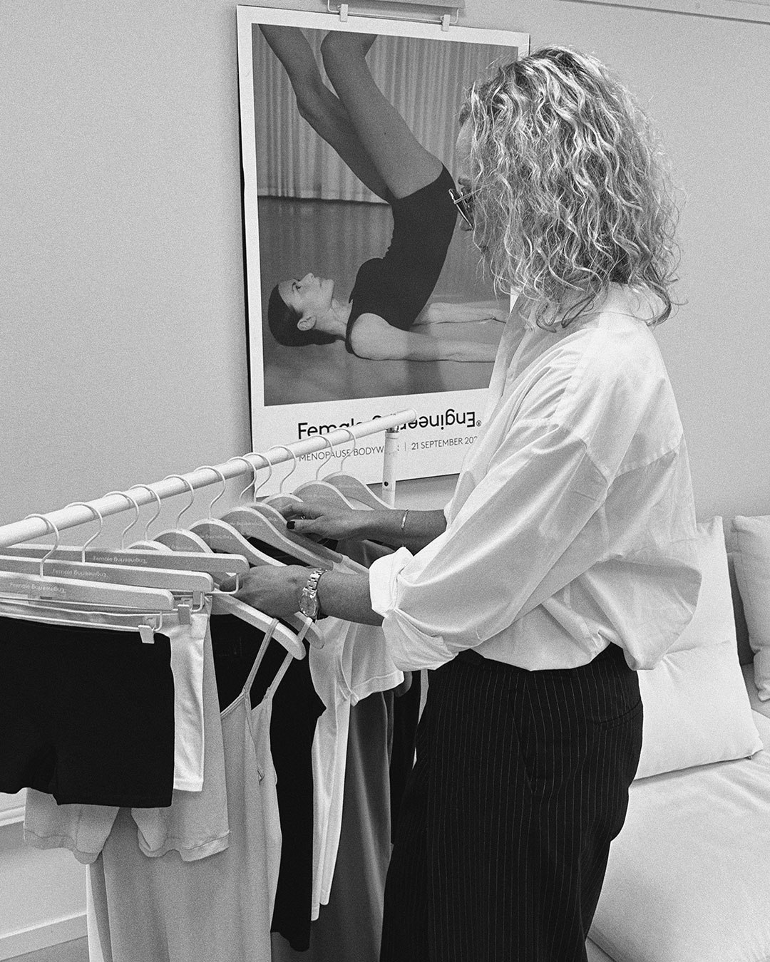 Charlotta looking at our menopause assortment