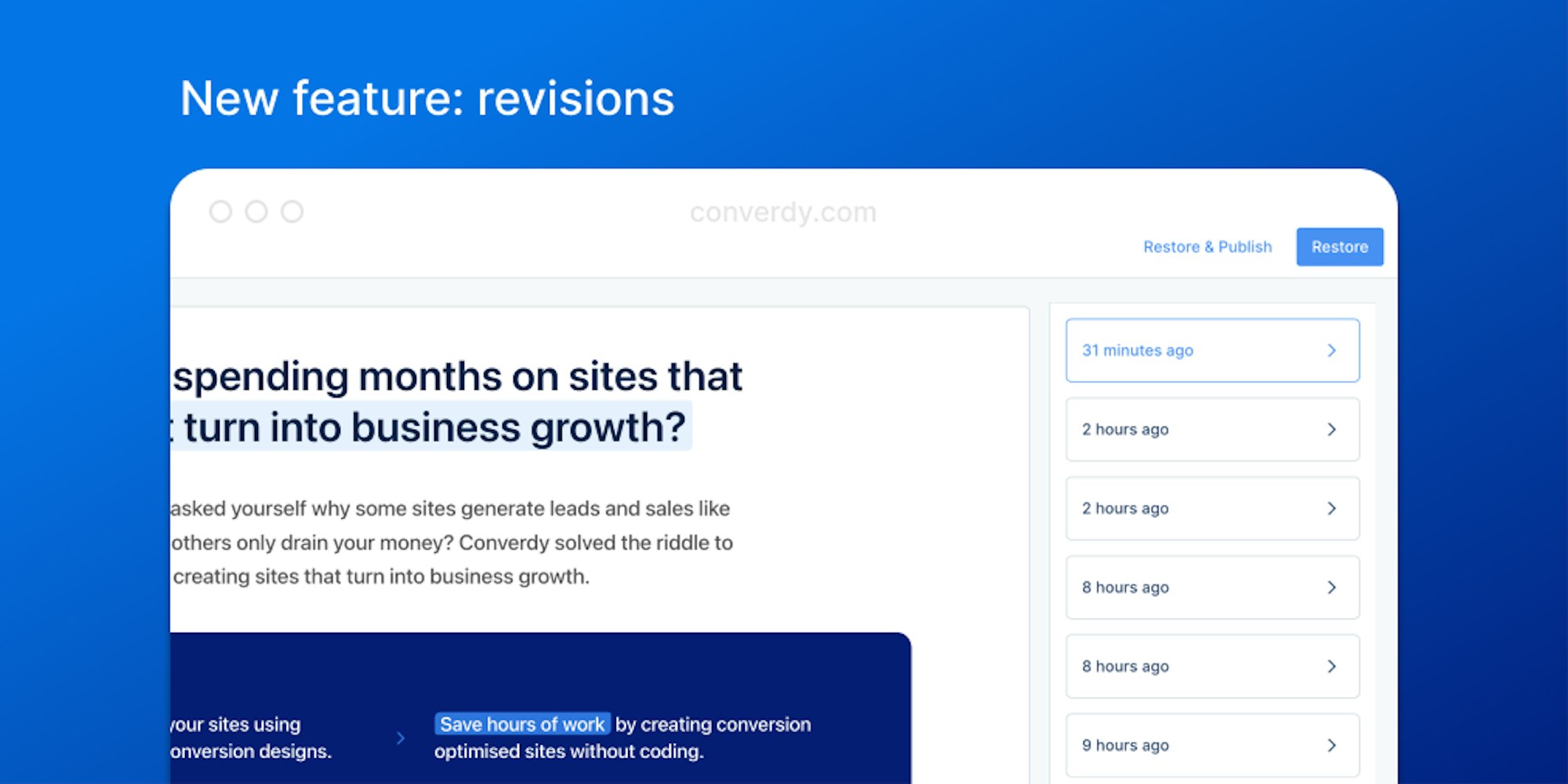 Cover Image for Revisions are here!