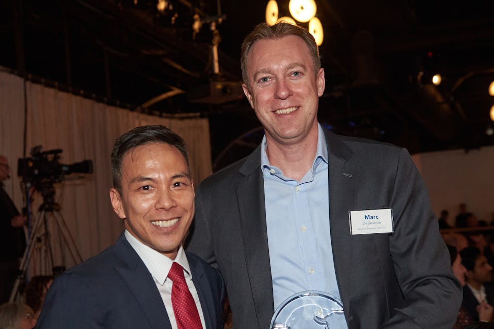 The Door CEO Kelsey Louie & longtime Board member Marc DeBevoise