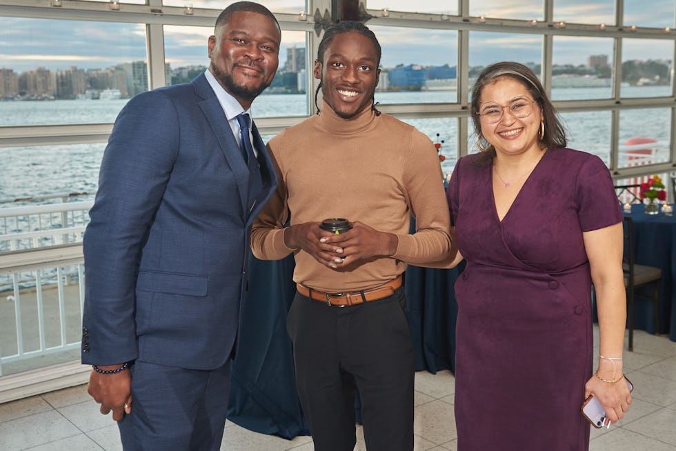 Door staffer Rasheem Palmer, Door youth member Zulaki Reid, and former Door staff member Deena Ismail
