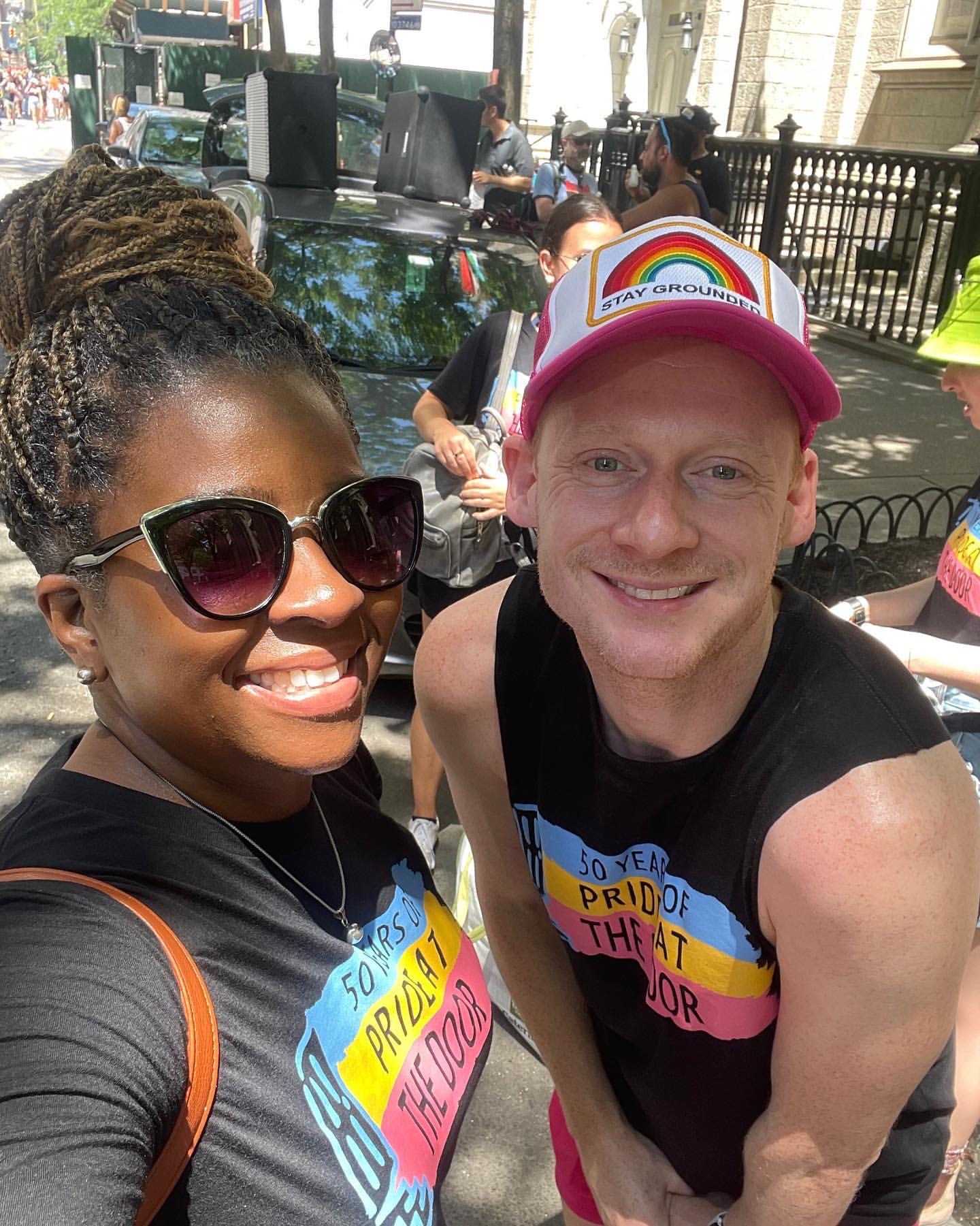 Staffers Renee McConey & Ted Caine, NYC Pride 2022.