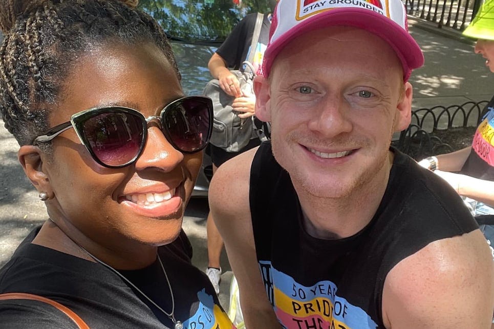 Staffers Renee McConey & Ted Caine, NYC Pride 2022.