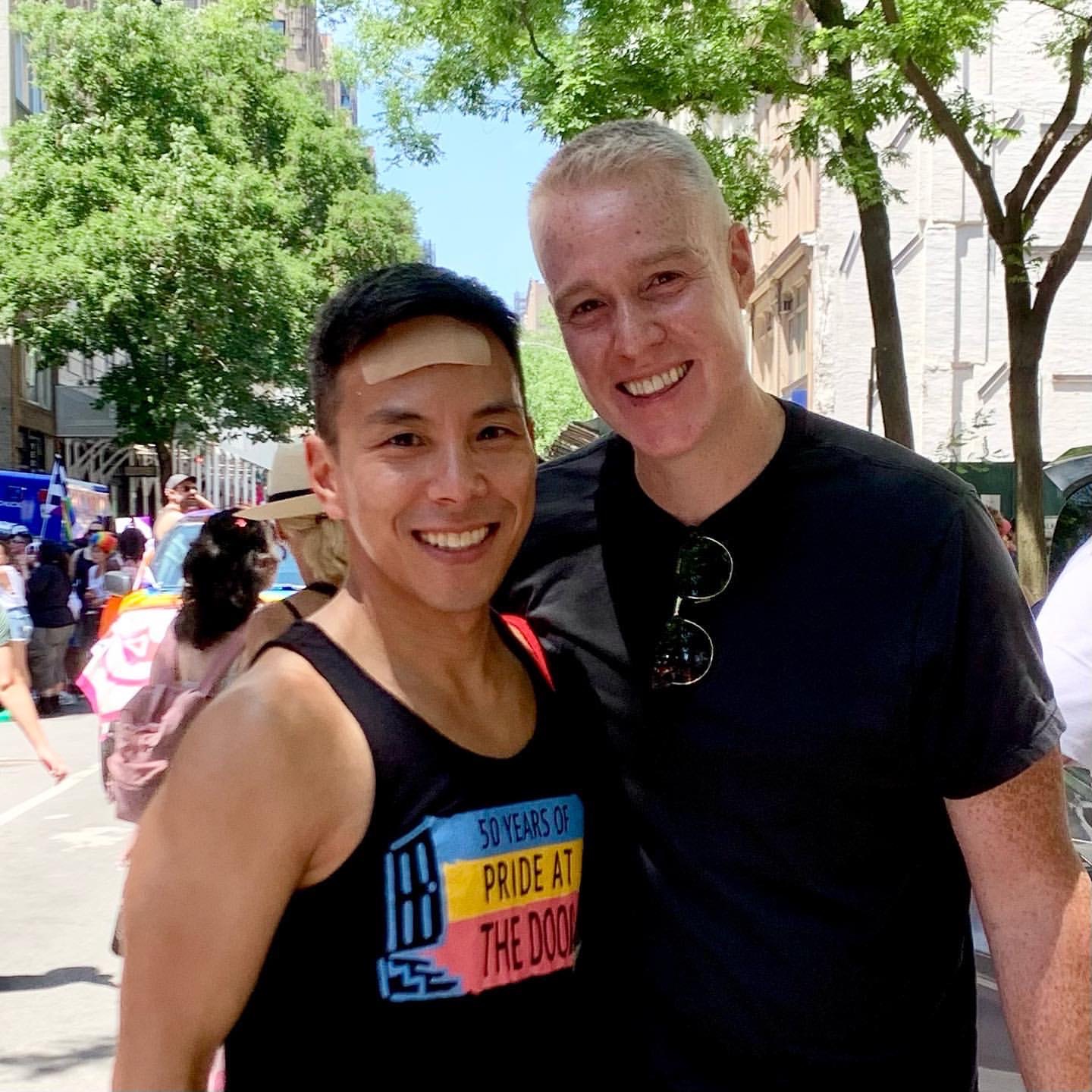 The Door CEO Kelsey Louie & Brett Perala, NYC Pride 2022.