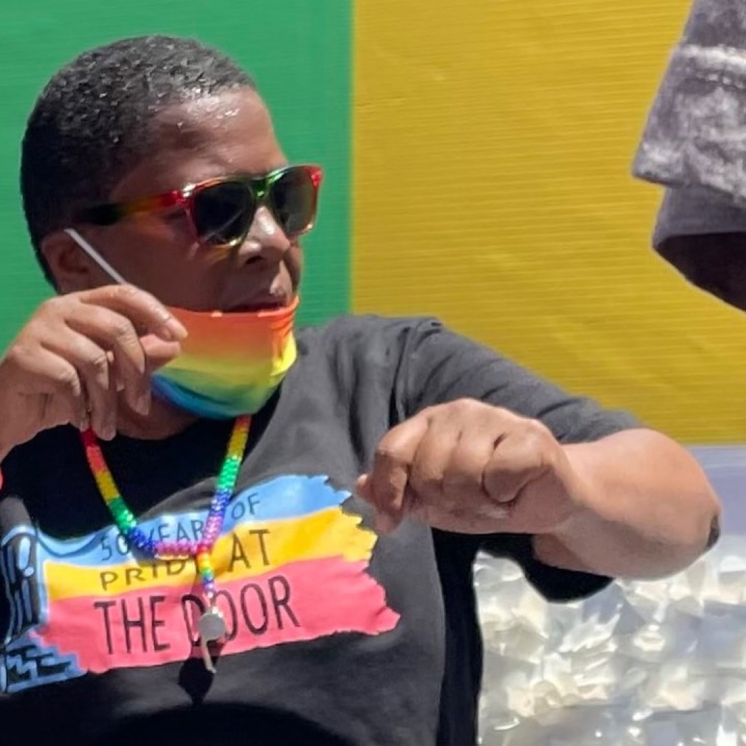 Staffer Antoinette Washington, NYC Pride 2022.