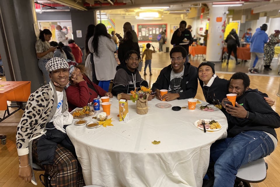 The Door's Annual Giving Thanks Dinner for members and staff.