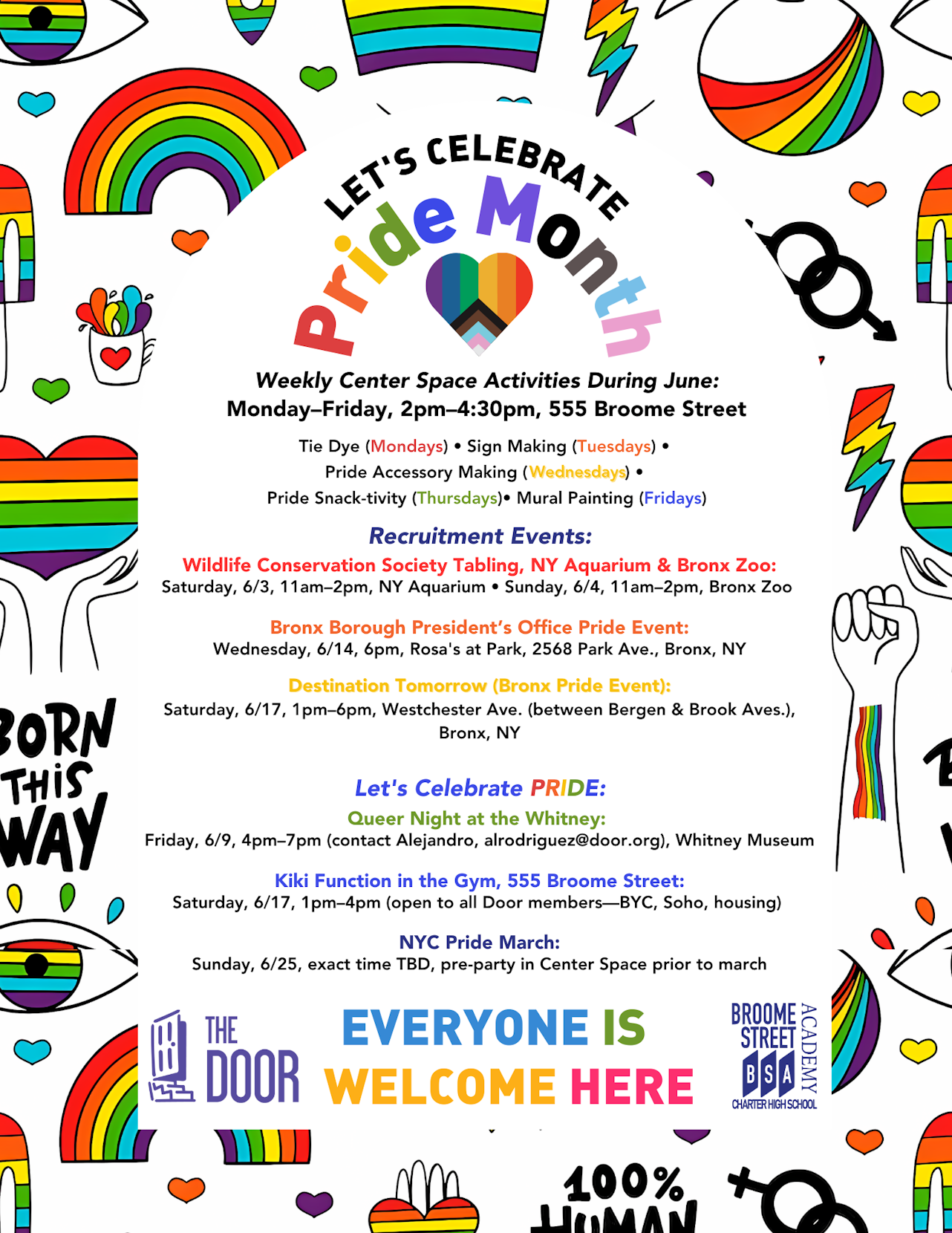 What's happening at The Door for Pride Month 2023