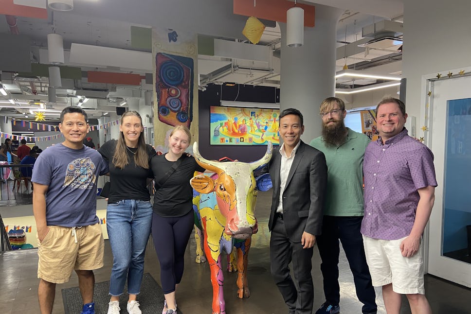 Thank you to our friends at CFGI for sponsoring Pride celebrations at The Door and volunteering to pack wellness backpacks for the Pride March!