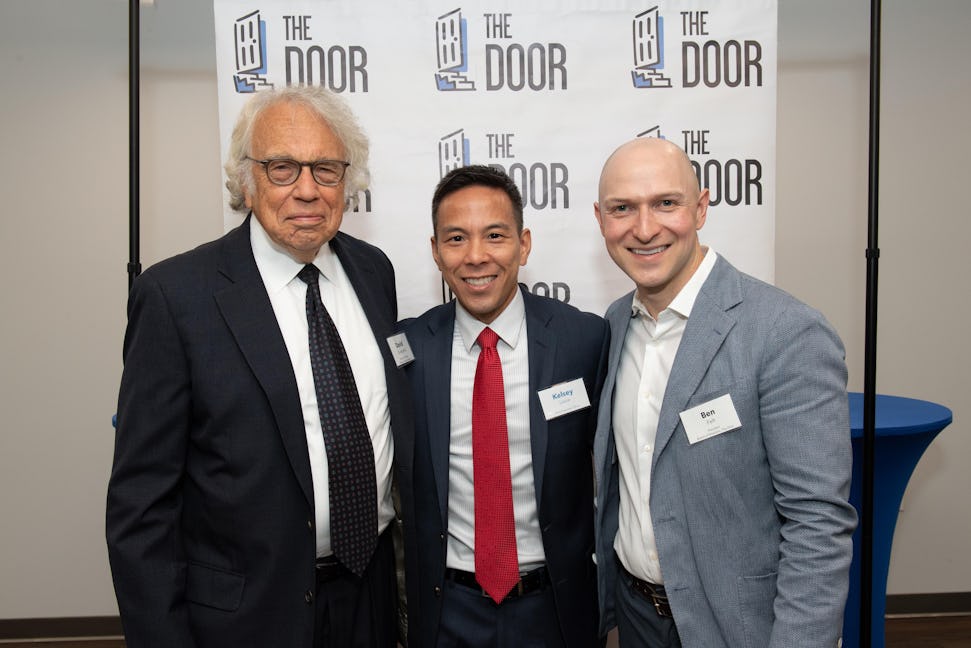 Kelsey Louie, The Door, and Broome Street Academy CEO, with Door board members