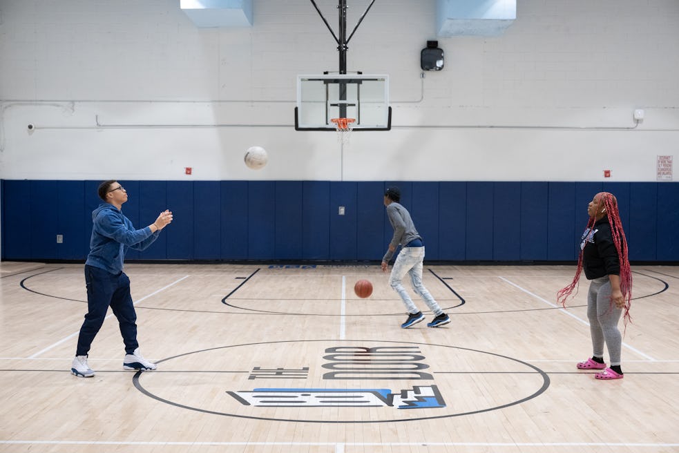 Lower Level (Gym) The lower level of our Manhattan Youth Center also houses a full gymnasium, which Door youth members can make use of for team sports and other physical wellness activities. It's also the home space for the championship athletics teams at Broome Street Academy, our public charter high school.