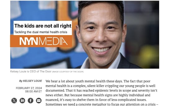 CEO Kelsey Louie's Mental Health Op-Ed Featured in NYN Media