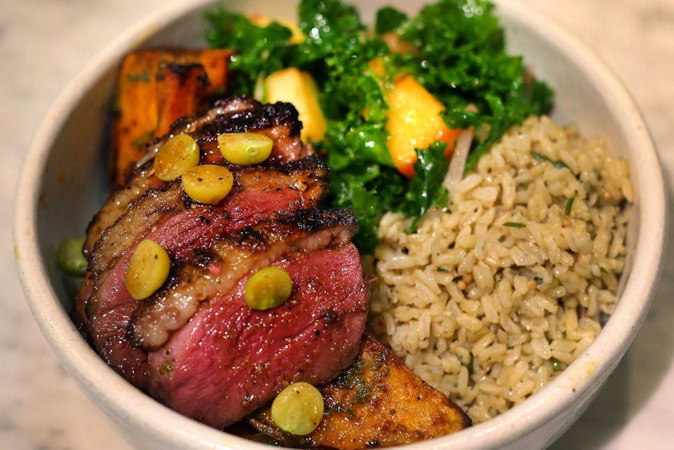 One of DIG's tasty bowls, which rely on healthy, locally farm-sourced ingredients
