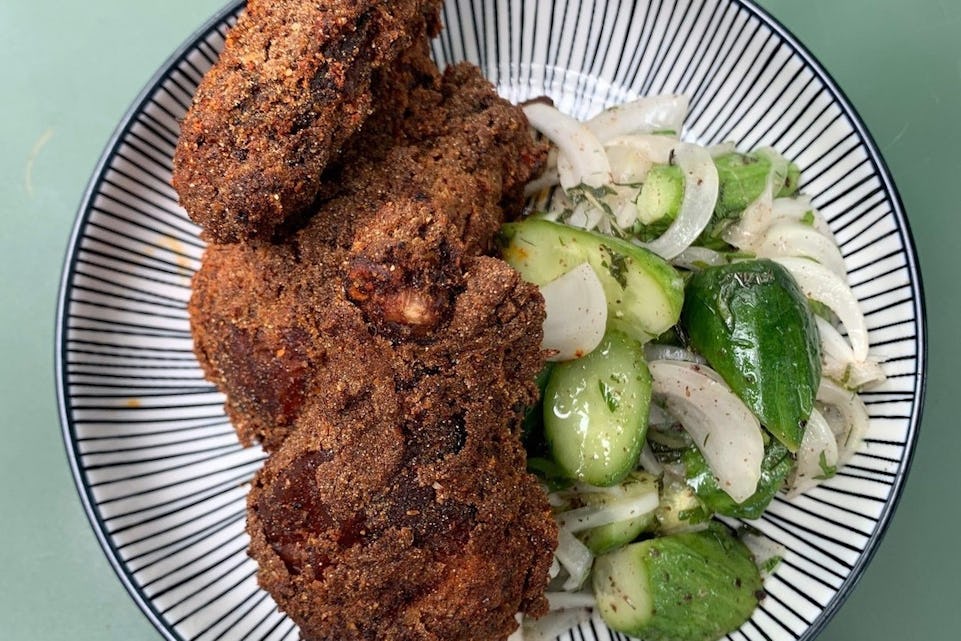 Crispy chicken bites from Emma's Torch