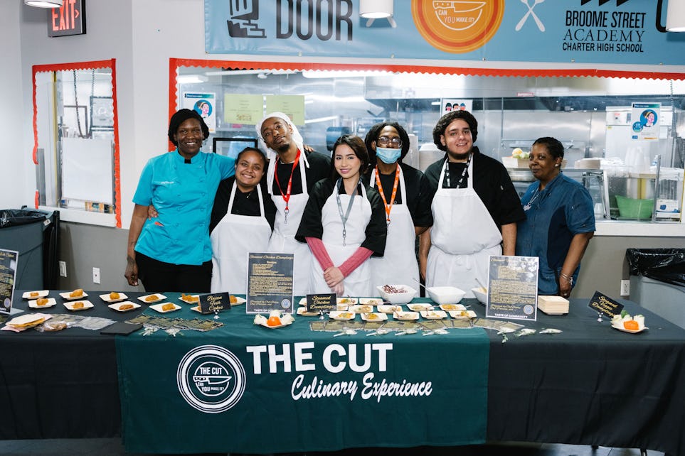 The Door's Culinary Arts Training interns