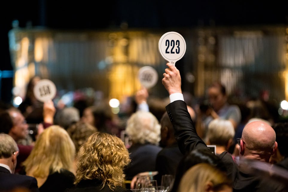 The paddle raise at our 2024 fall benefit.