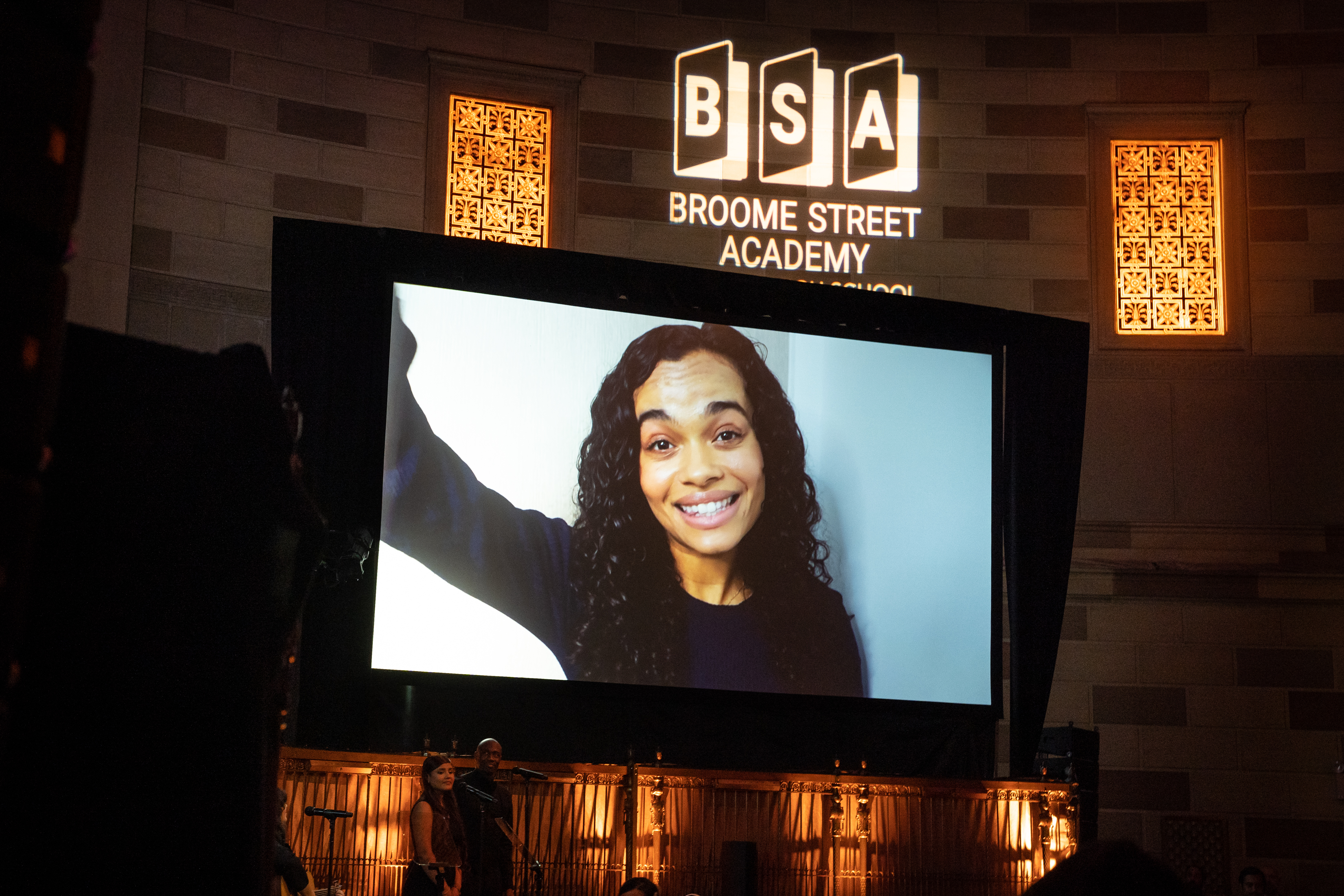 Lorna A. Courtney, former Door member and Broadway Actress introducing on Door artists live performance