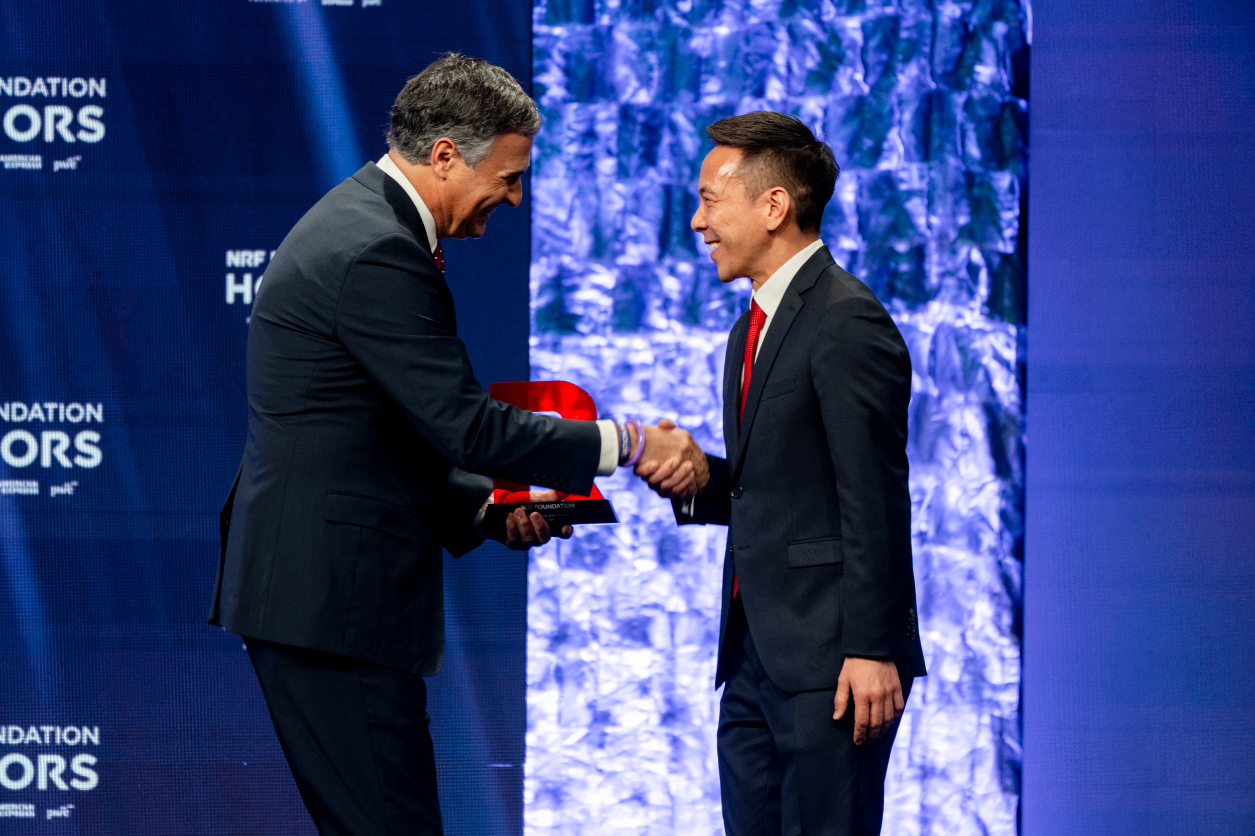 Kelsey Louie, Chief Executive Officer of The Door and Broome Street Academy, and Horacio Barbeito, President and Chief Executive Officer of Old Navy.