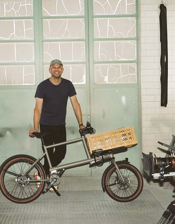 MONoPOLE CO-Founder holding the No O1 Toolbike