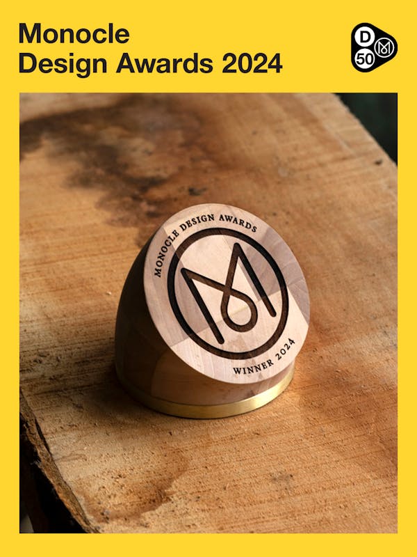 MONOCLE Design Awards trophy