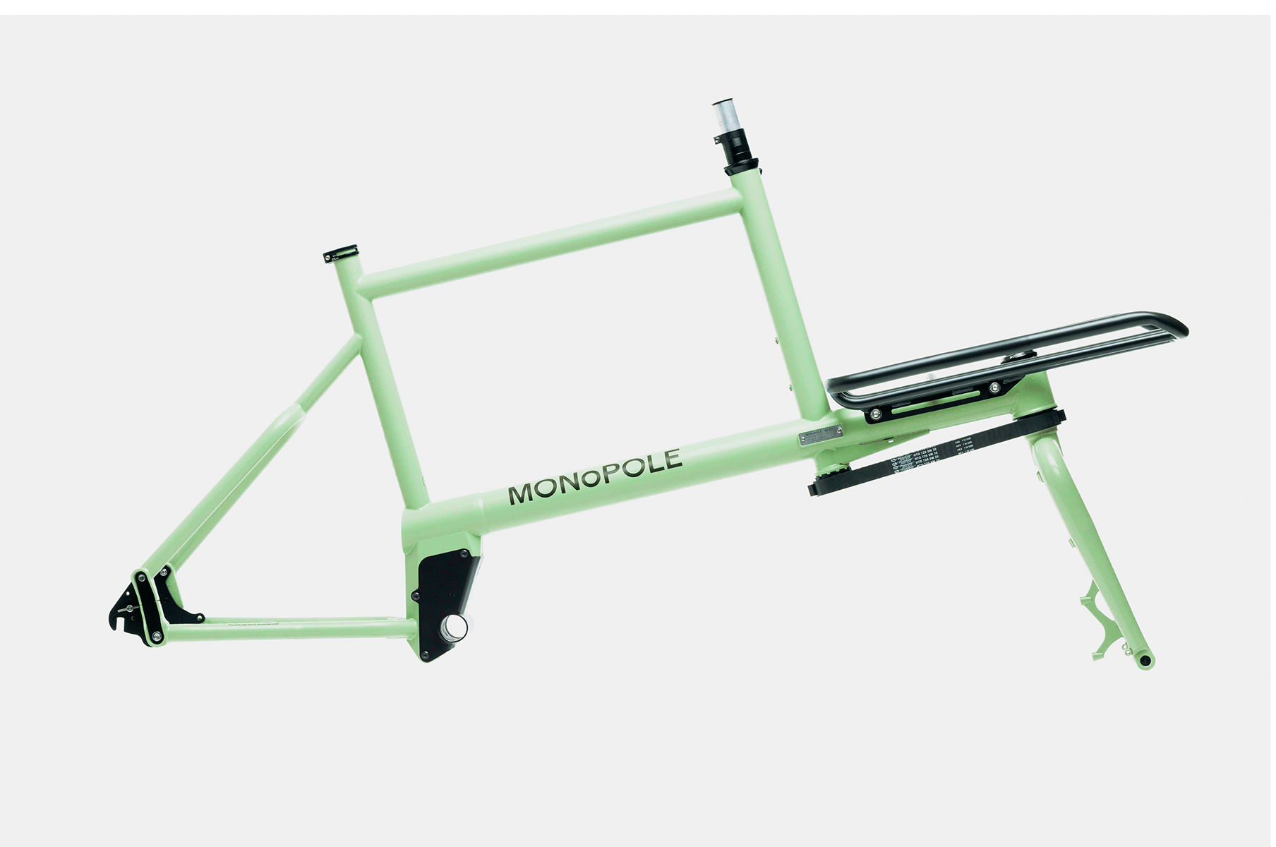 MONoPOLE cargo bike frameset configurations animation