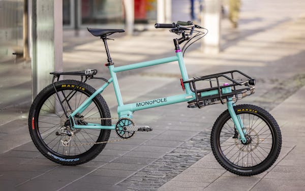 Blue custom MONoPOLE No O1 cargo bike