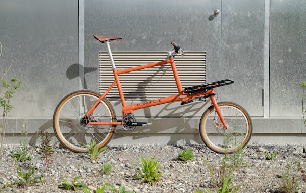 orange cargo e-bike