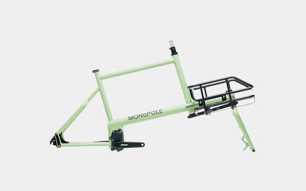 Green cargo bike frameset