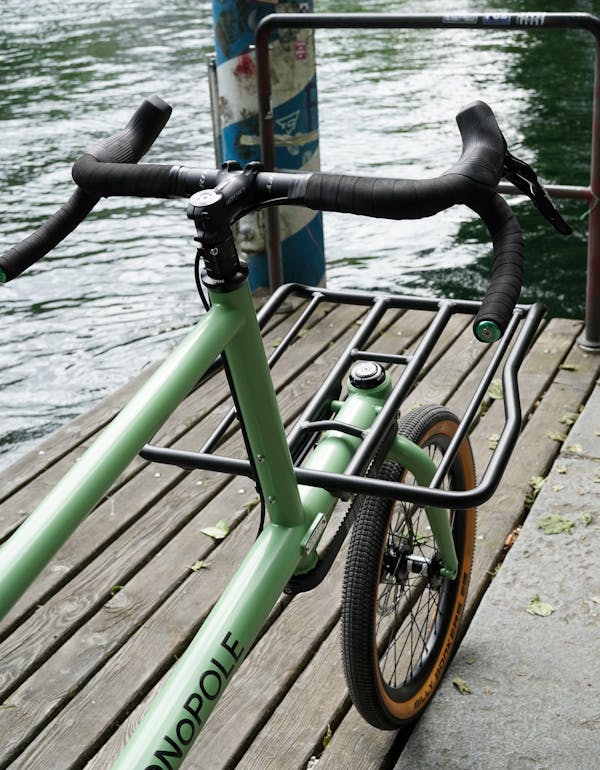 MONoPOLE custom cargo bike with drop bars