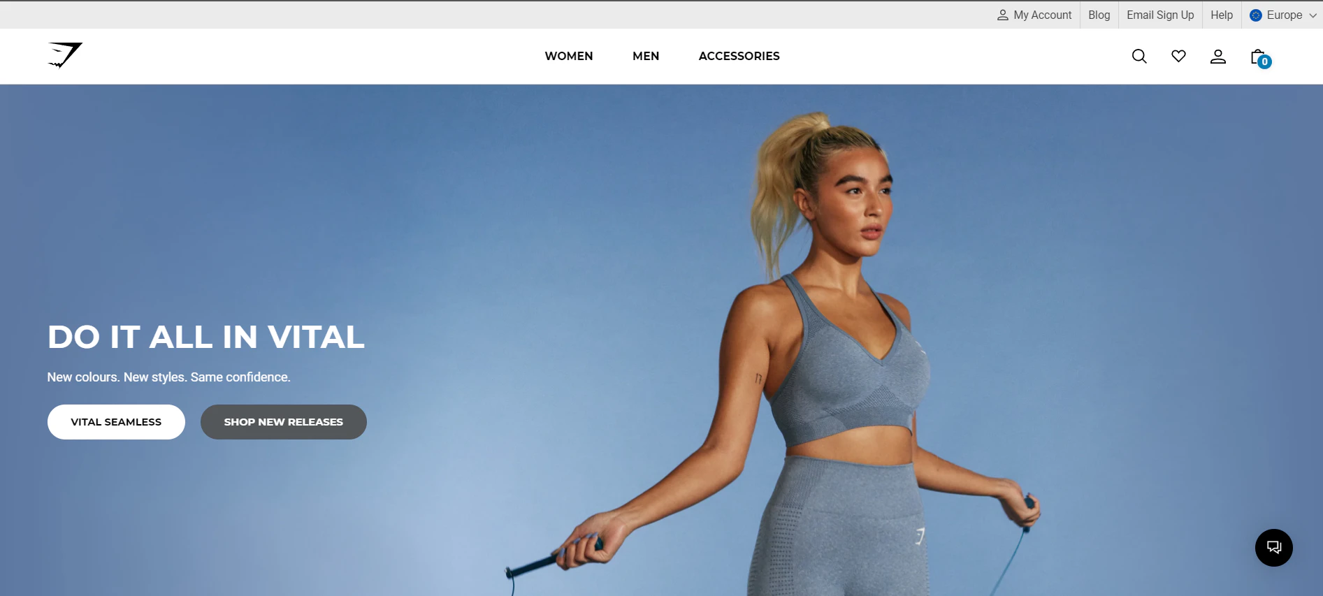 gymshark shopify store