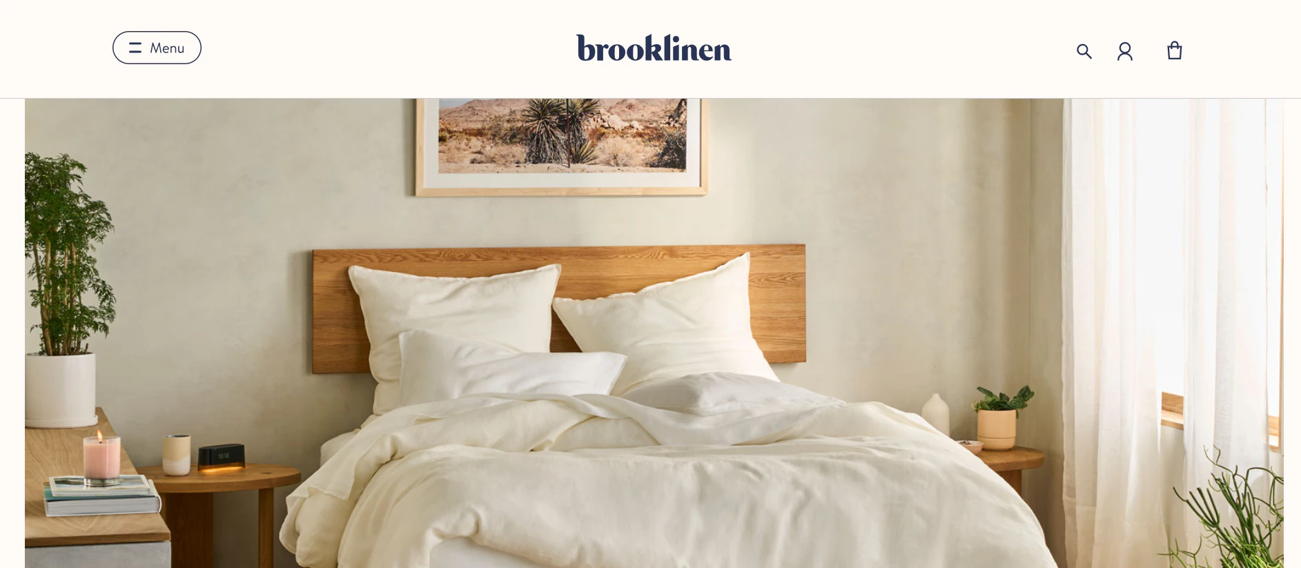 brooklinen is a great example of a successful Shopify store