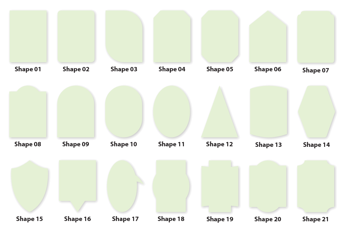 Custom Labels Paper Sizes and Shapes