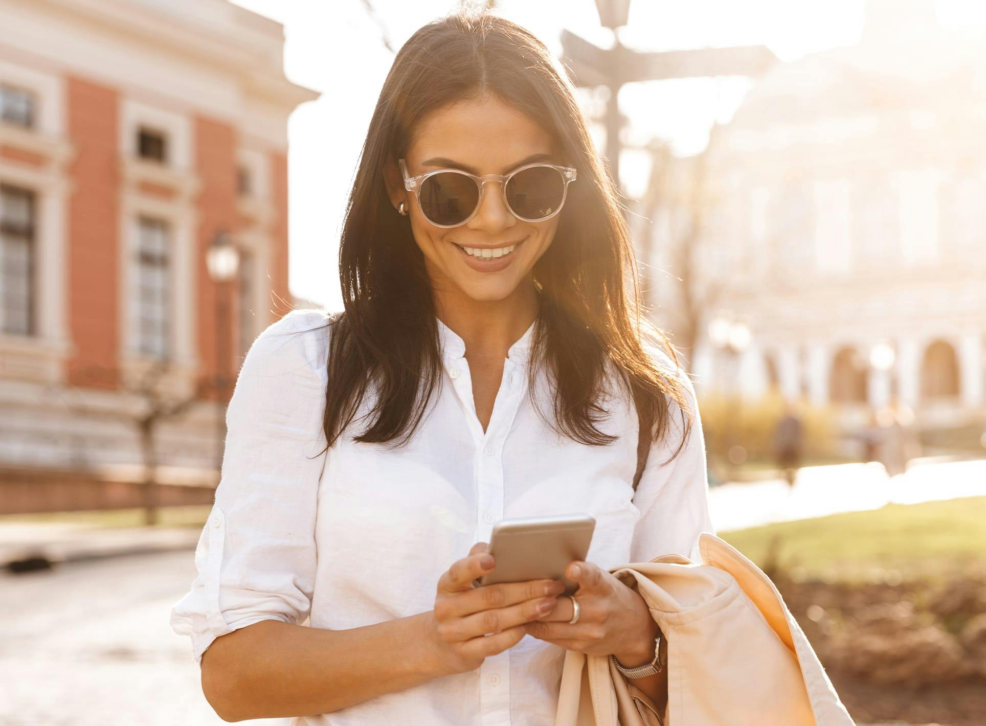 Woman with phone