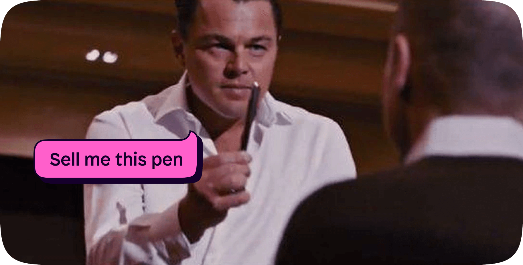 The Wolf al Wall Street sell me this pen scene