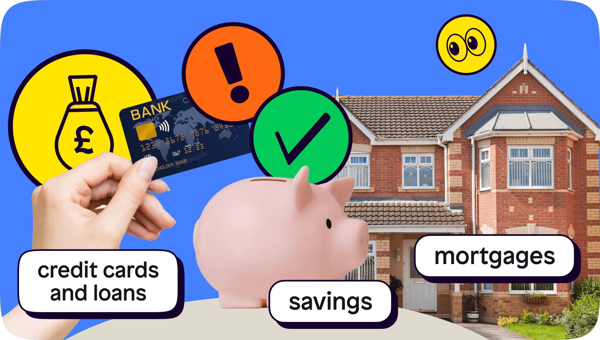How do high interest rates affect mortgages, credit card loans and savings accounts