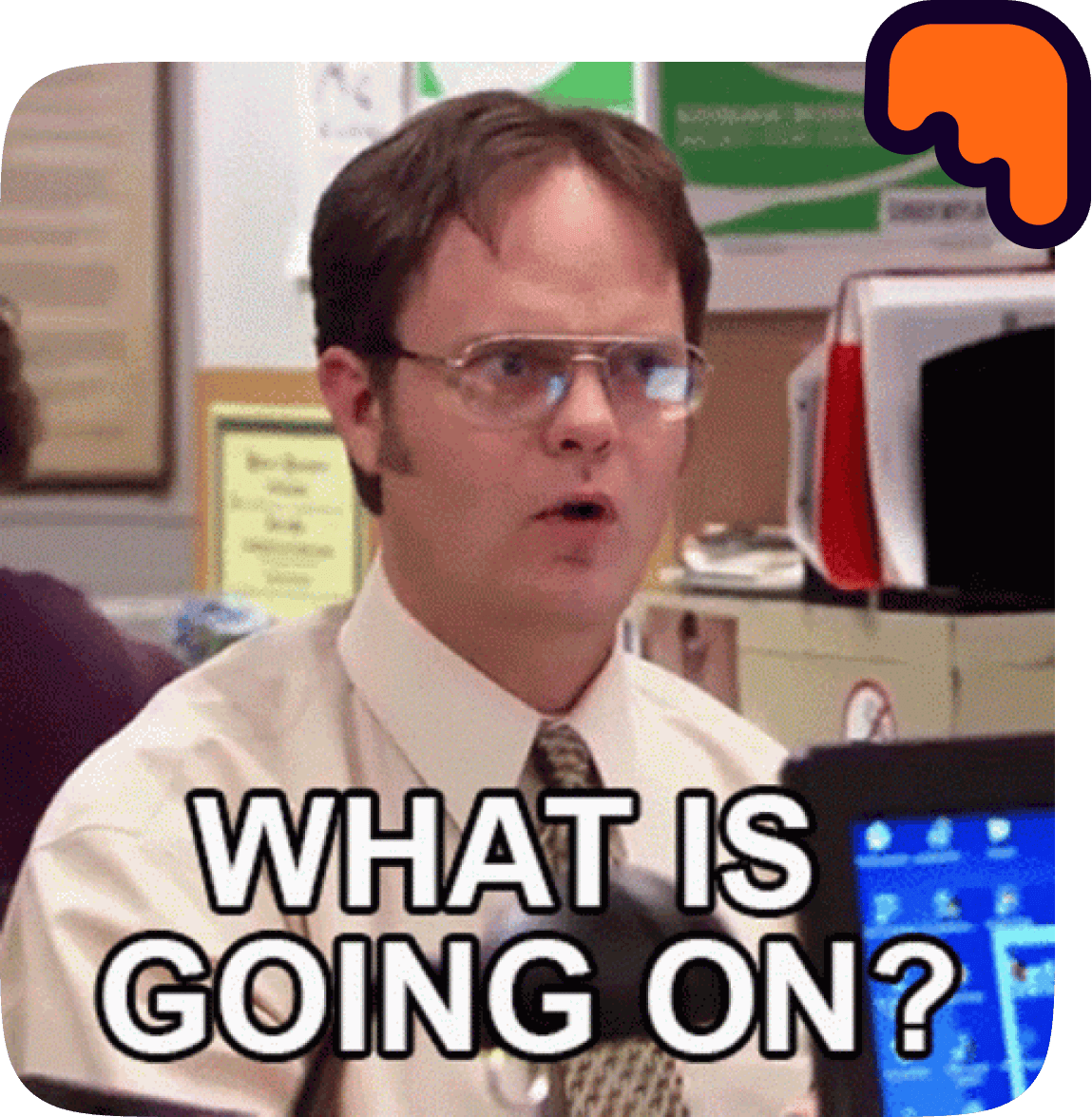 What's going on in the investing world, Dwight Schrute meme