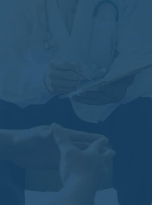 Backgroung Image - People sitting together - Blue overlay