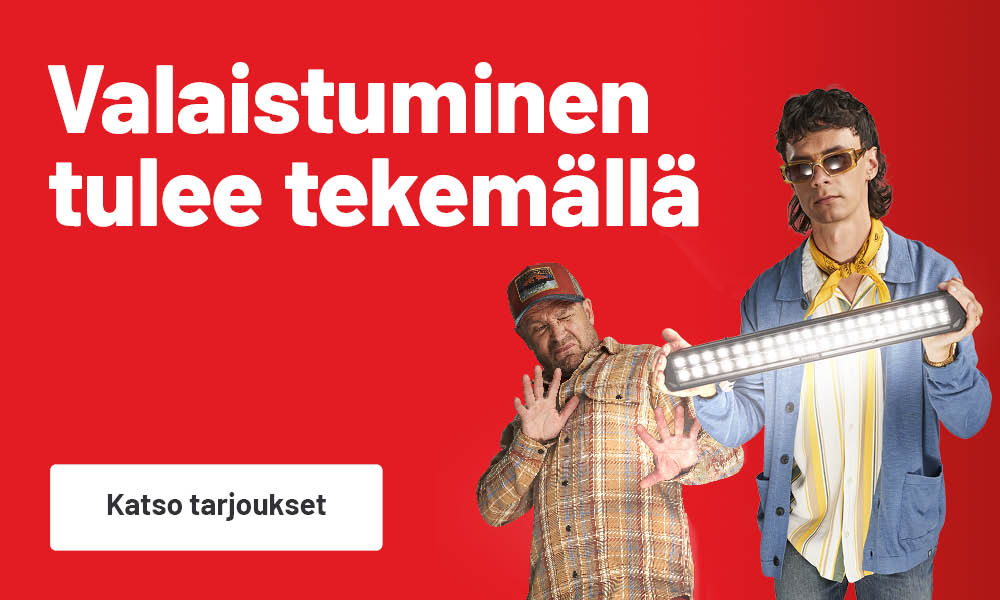 Valaistuminen tulee tekemällä