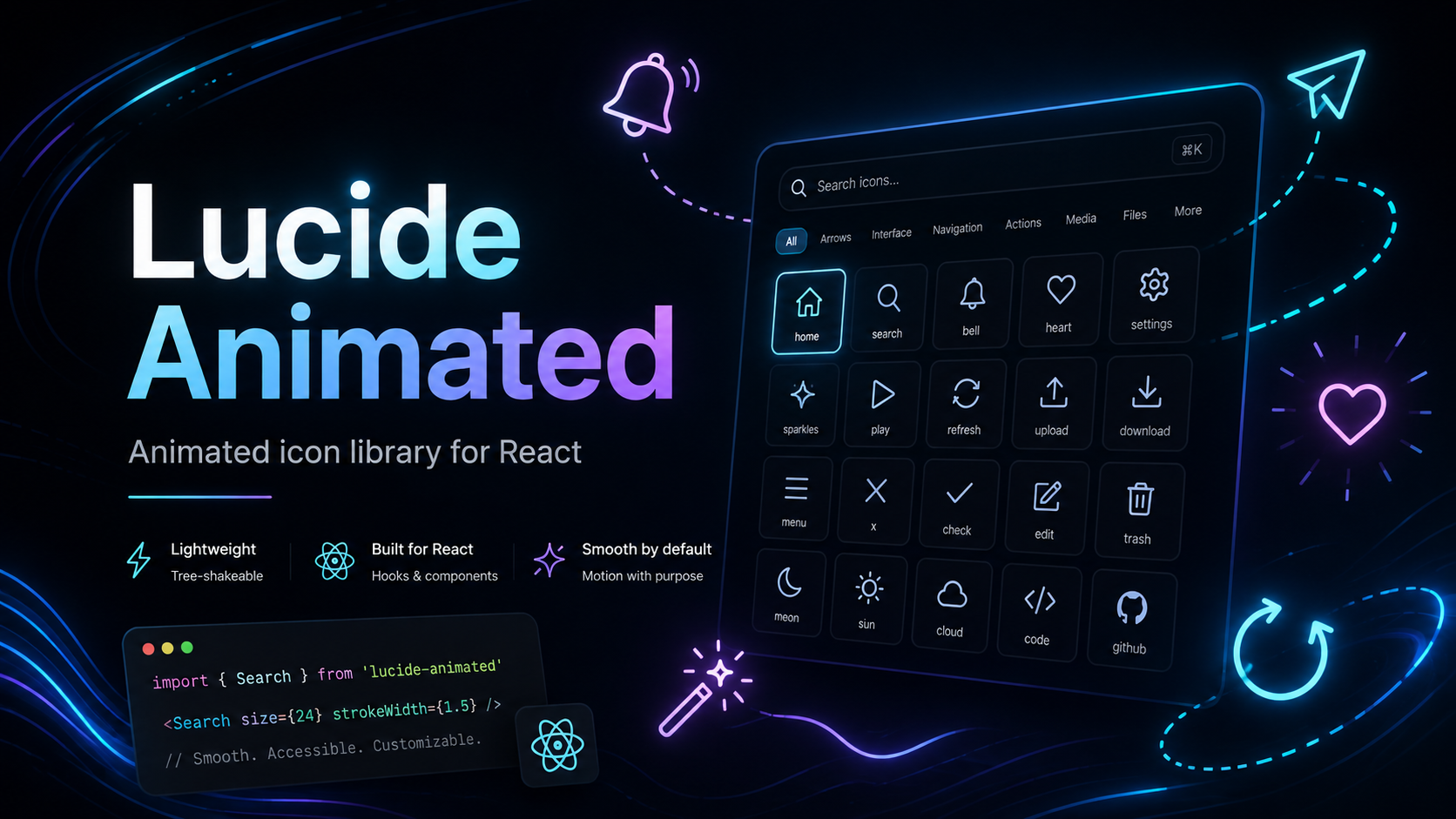 Lucide Animated React